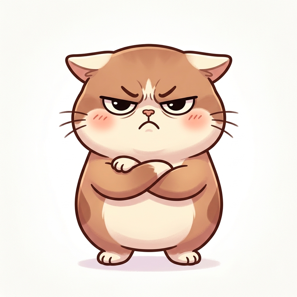 Angry cat